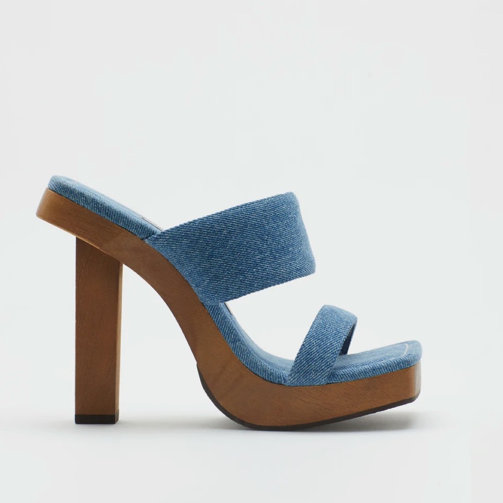 Brandon Blackwood Eva Denim Sandal